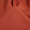 Tissu lin uni oeko-tex - orange foncé x 10 cm