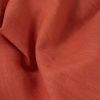 Tissu lin uni oeko-tex - orange foncé x 10 cm