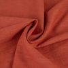 Tissu lin uni oeko-tex - orange foncé x 10 cm