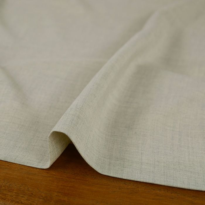 Tissu viscose effet chiné - beige x 10 cm