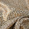 Tissu jacquard léopard lurex- écru x 10 cm