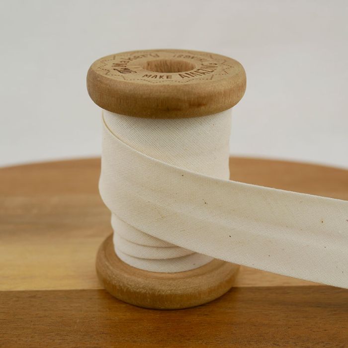 Biais uni polycoton 30 mm x 10 cm