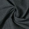 Tissu lainage fin pied de poule haute couture - gris clair x 10 cm