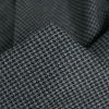 Tissu lainage fin pied de poule haute couture - gris clair x 10 cm