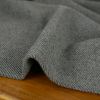 Tissu lainage sergé chiné haute couture - gris x 10 cm