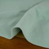 Tissu triple gaze - vert de gris x 10 cm