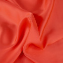 Tissu satin viscose uni - corail x 10 cm