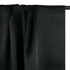 Tissu satin viscose uni - noir x 10 cm