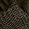 Tissu lainage prince de Galles lurex haute couture - beige x 10 cm