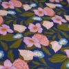 Tissu voile coton London Floral bleu cobalt - Nerida Hansen x 10 cm