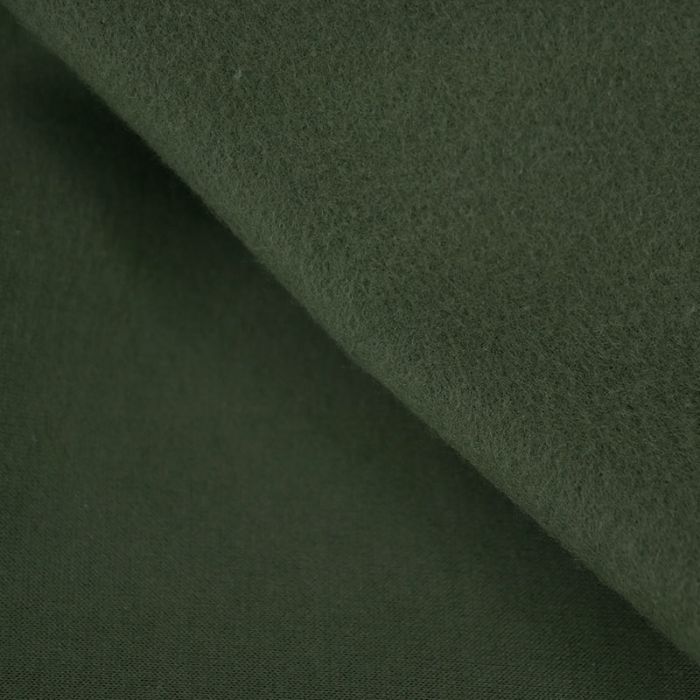 MOLLETON Bigamol gris chiné /noir au mètre - Vente de tissu en