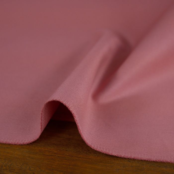 Tissu gabardine coton uni - rose thé x 10 cm