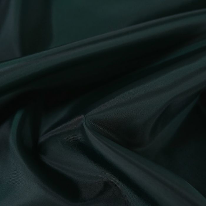 Tissu doublure polyester satin - vert foncé x 10 cm