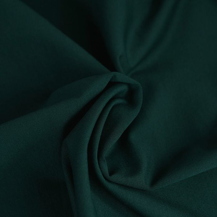 Tissu jersey punto lourd viscose - vert forêt x 10 cm