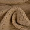 Tissu sherpa fausse fourrure mouton - marron clair x 10 cm