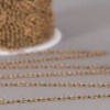 Chaîne maille jaseron 2.8mm x 3mm bronze (x1m)