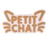 Écusson coeur thermocollant vêtement Ikatee - Petit Chat x 1