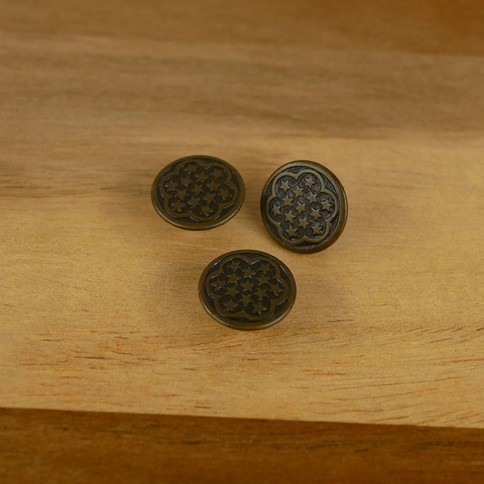 Boutons jeans étoiles 17 mm x 6