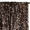 Tissu jersey velours sequins - bronze x 10 cm