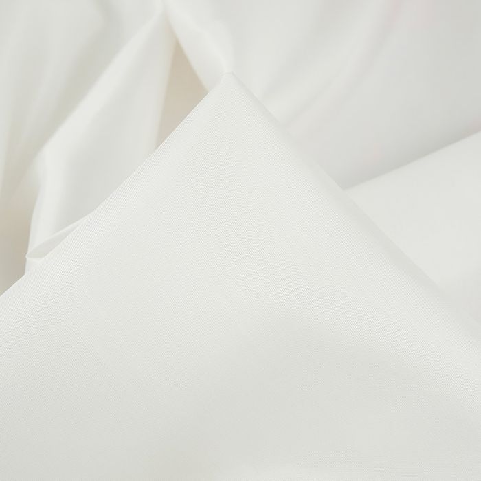 Tissu doublure satin pongé de luxe - blanc cassé x 10 cm