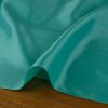 Tissu doublure satin pongé de luxe - bleu vert x 10 cm