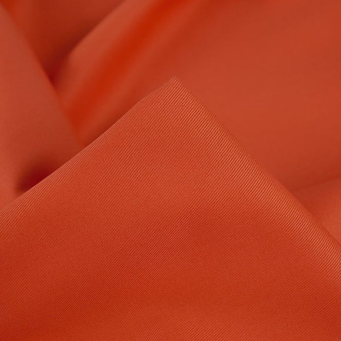 Tissu gabardine coton uni - tangerine x 10 cm