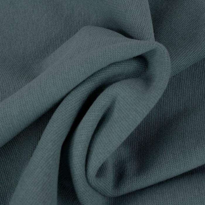 Bord-côte tubulaire uni oeko-tex - gris x 10 cm