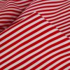 Tissu popeline de coton à rayures - rouge x 10 cm