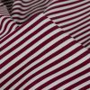 Tissu popeline de coton à rayures - bordeaux x 10 cm