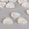 Cabochon triangle à facettes 13mm cristal AB x1