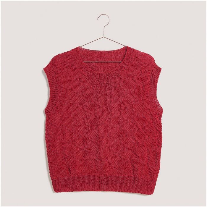 Kit tricot pull sans manches losanges - Rico design