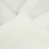 Tissu crêpe stretch polyester uni - blanc cassé x 10 cm