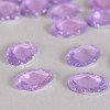 Cabochon ovale à facettes 18mm lavande x1