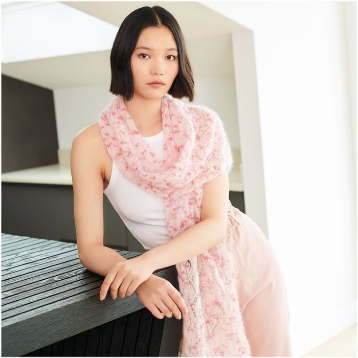 Kit tricot écharpe légère mohair - Rico design