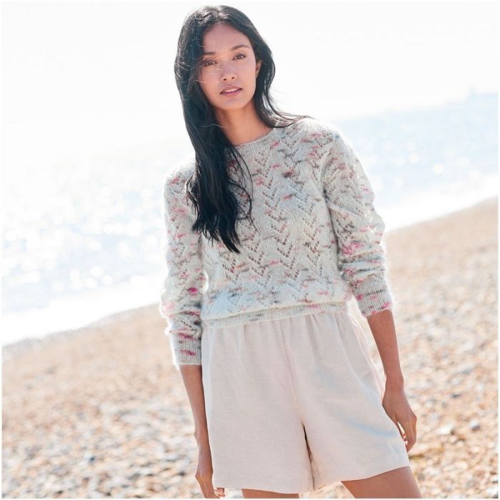 Kit tricot pull ajouré mohair - Rico design