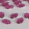 Cabochon ovale à facettes 15mm violet x1