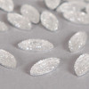 Cabochon ovale à facettes 15mm cristal x1