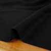 Tissu sergé de viscose uni - noir x 10 cm