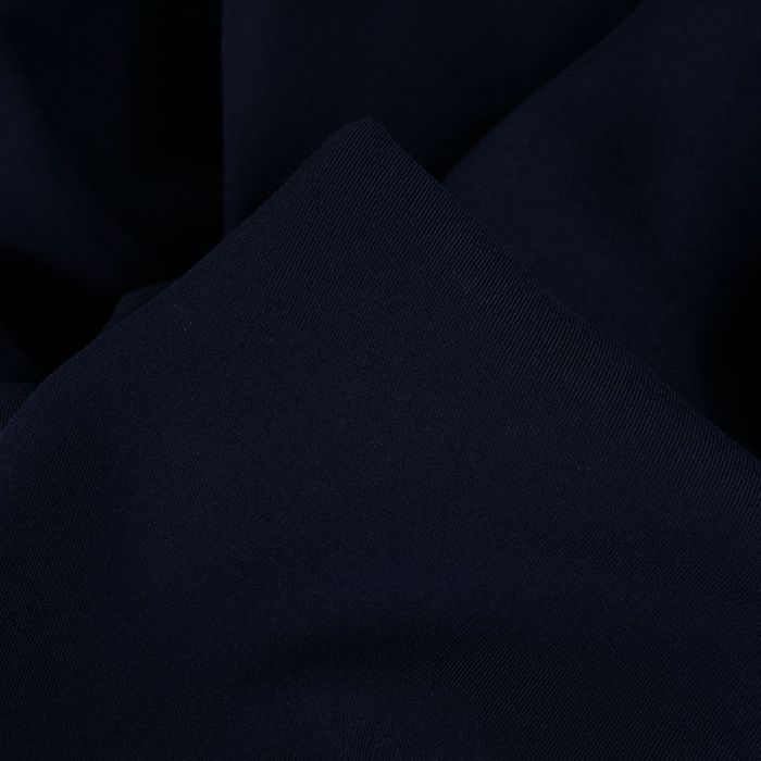 Tissu sergé de viscose uni - bleu foncé x 10 cm