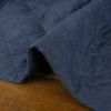 Tissu chambray matelassé - bleu denim x 10 cm