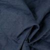Tissu chambray matelassé - bleu denim x 10 cm