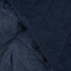 Tissu chambray matelassé - bleu denim x 10 cm