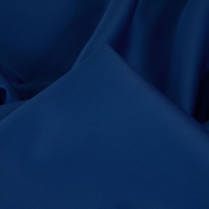 Tissu satin coton uni oeko-tex - bleu roi x 10 cm