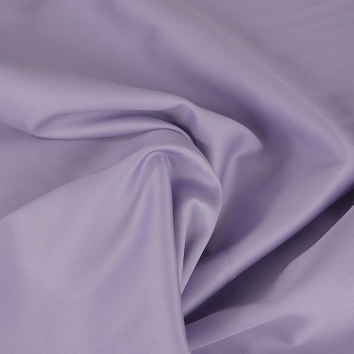 Tissu satin coton uni oeko-tex - lilas x 10 cm