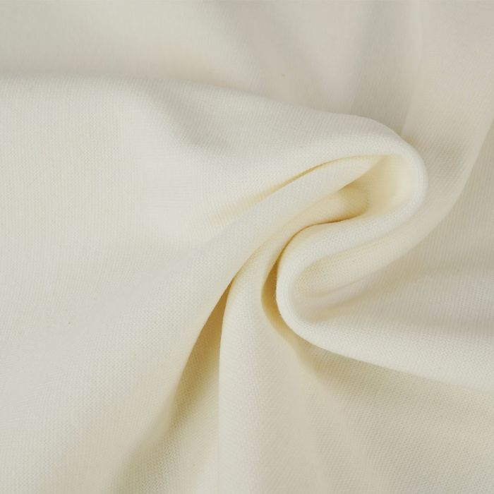 Bord-côte tubulaire uni oeko-tex - écru x 10 cm