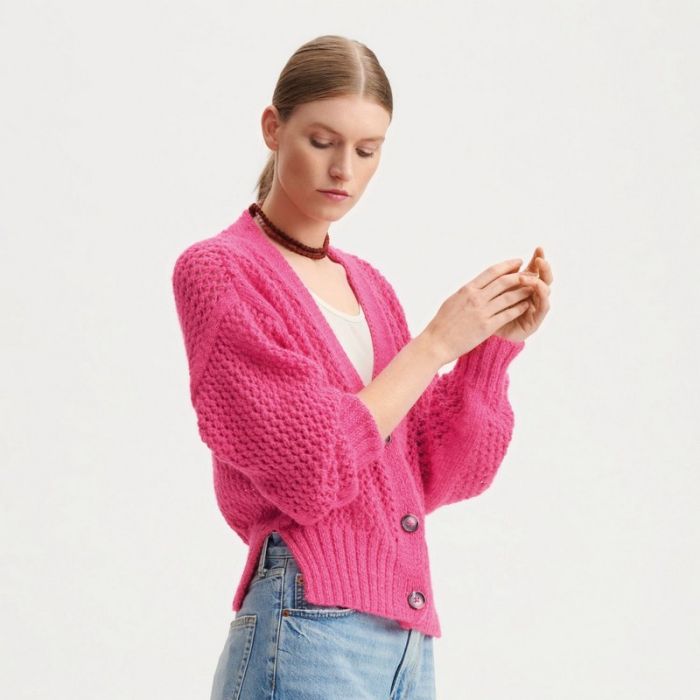 Kit tricot cardigan filet - Rico design