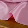 Tissu doublure satin pongé de luxe - rose x 10 cm