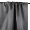 Tissu doublure satin pongé de luxe - gris x 10 cm