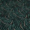 Tissu jersey fin zébré - vert eucalyptus x 10 cm