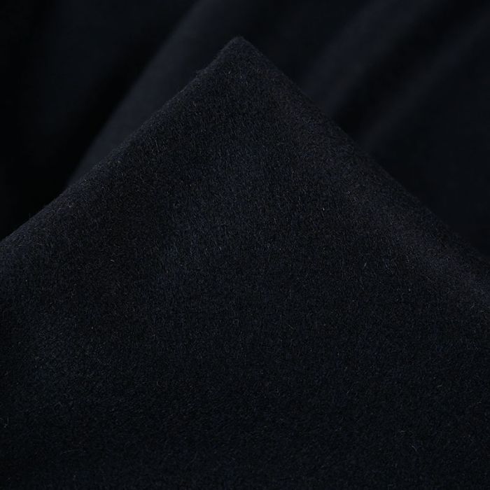 Tissu lainage fin caban - bleu marine x 10 cm